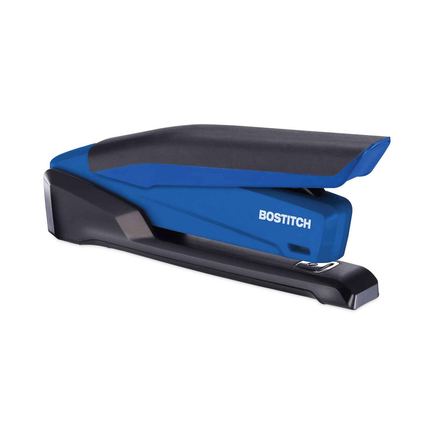 Bostitch® InPower One-Finger 3-in-1 Desktop Stapler with Antimicrobial Protection, 20-Sheet Capacity, Blue/Black