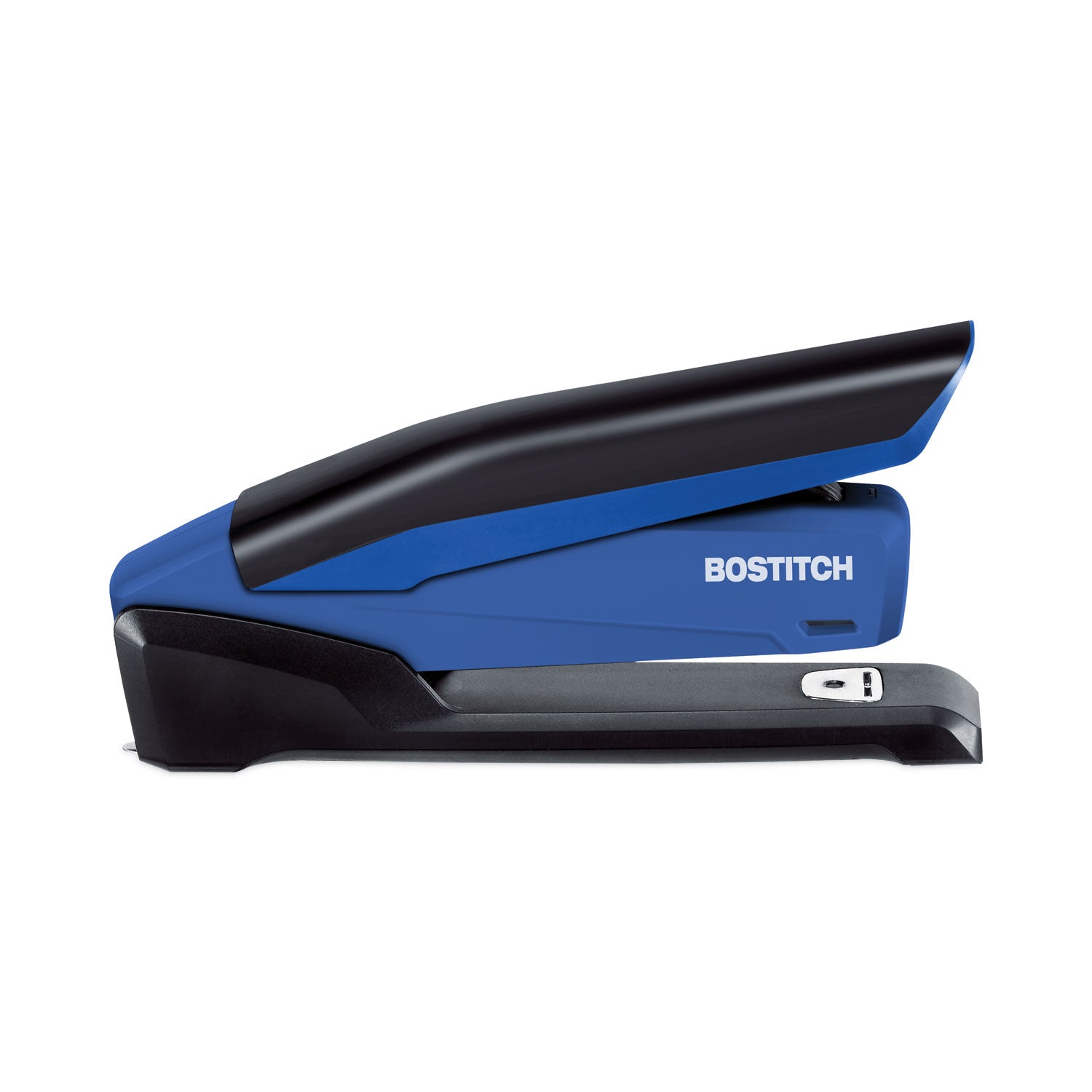 Bostitch® InPower One-Finger 3-in-1 Desktop Stapler with Antimicrobial Protection, 20-Sheet Capacity, Blue/Black