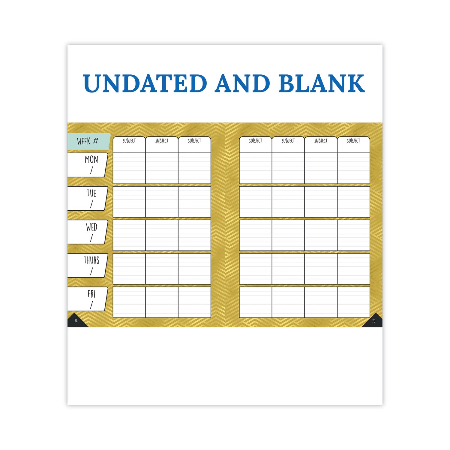 Carson-Dellosa Education Teacher Planner, Weekly/Monthly, Two-Page Spread (Seven Subjects), Two-Page Spread (One Month), 11 x 8.5, Multicolor Cover
