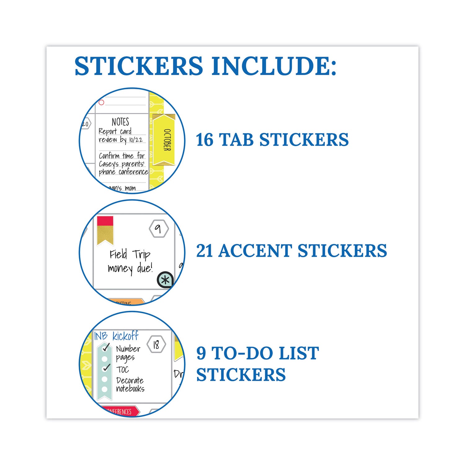 Carson-Dellosa Education Teacher Planner, Weekly/Monthly, Two-Page Spread (Seven Subjects), Two-Page Spread (One Month), 11 x 8.5, Multicolor Cover