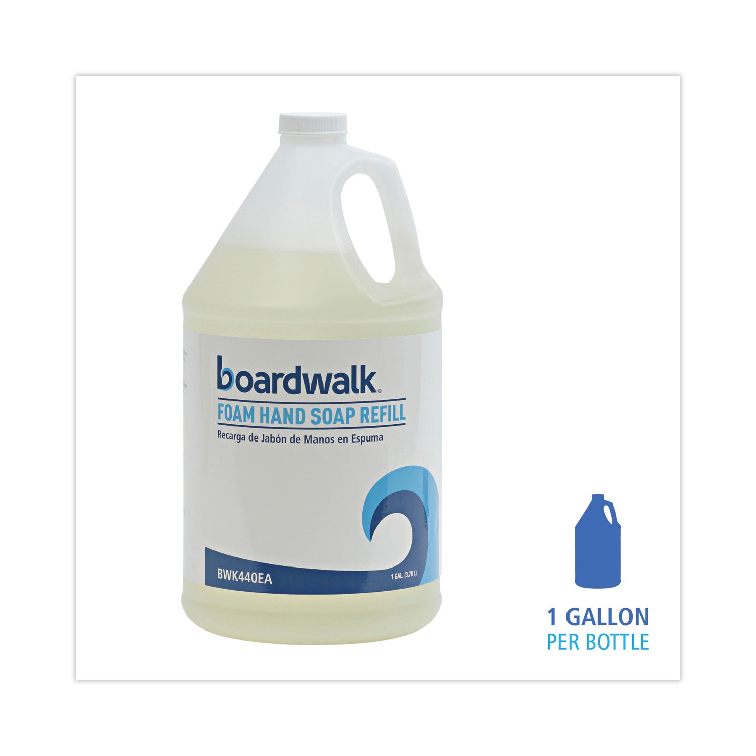 Boardwalk® Foaming Hand Soap Refill, Herbal Mint Scent, 1 gal