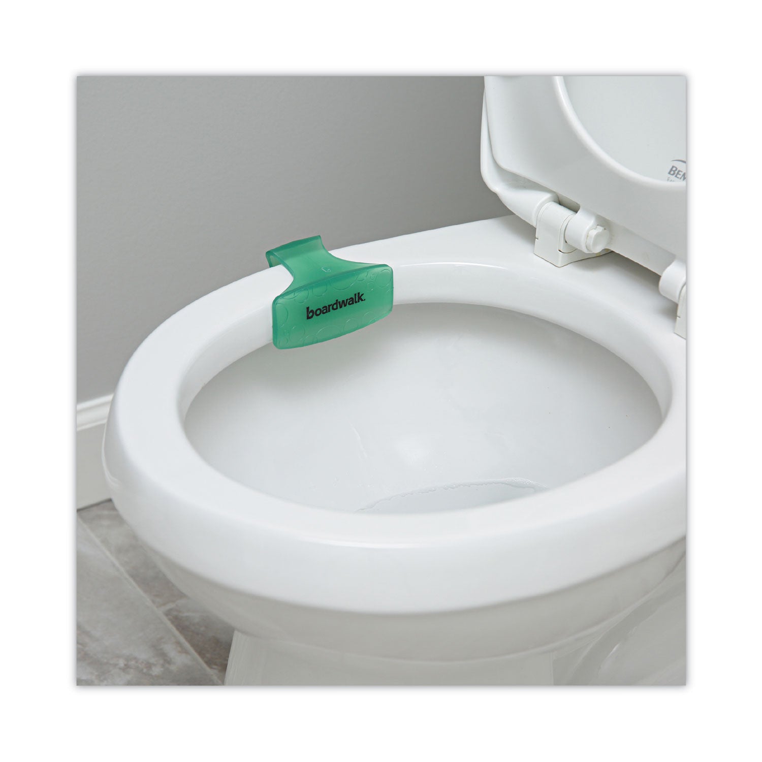 Boardwalk® Toilet Bowl Clip, Cucumber Melon Scent, Green, 12/Box