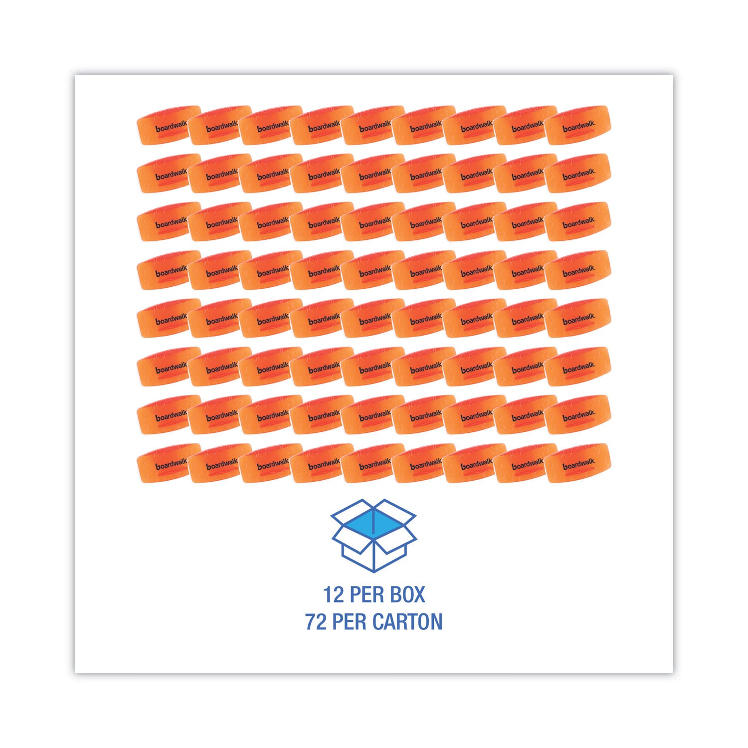 Boardwalk® Toilet Bowl Clip, Mango Scent, Orange, 72/Carton