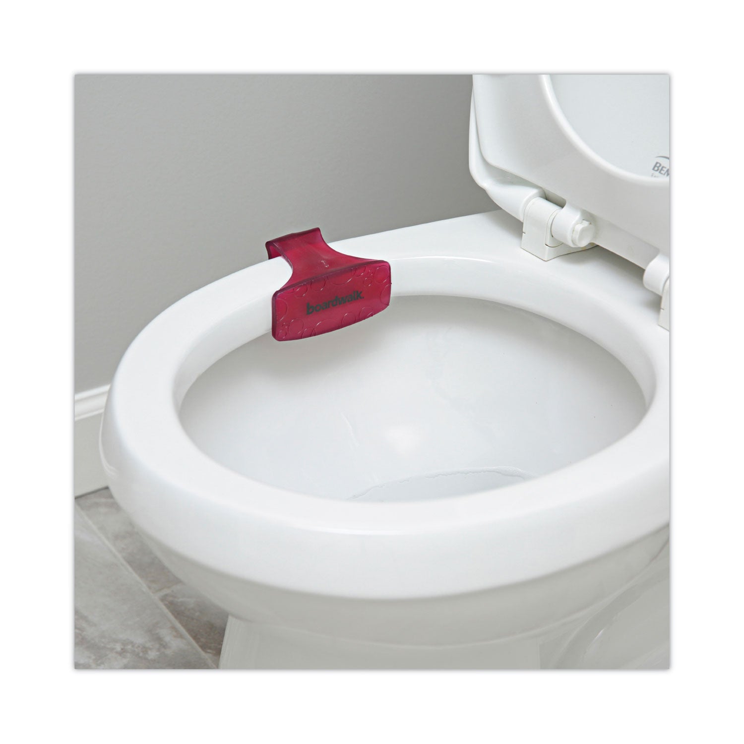 Boardwalk® Toilet Bowl Clip, Spiced Apple Scent, Red, 72/Carton