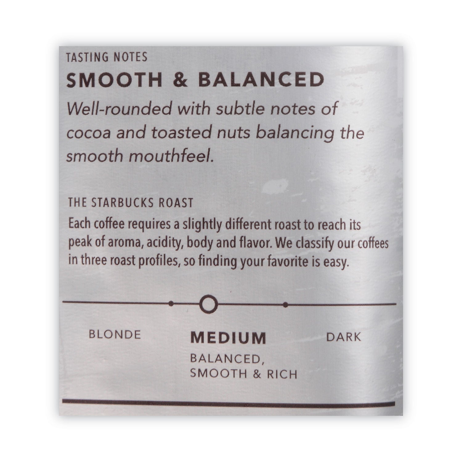 Starbucks® Coffee, Pike Place, 1 lb Bag, 6/Carton