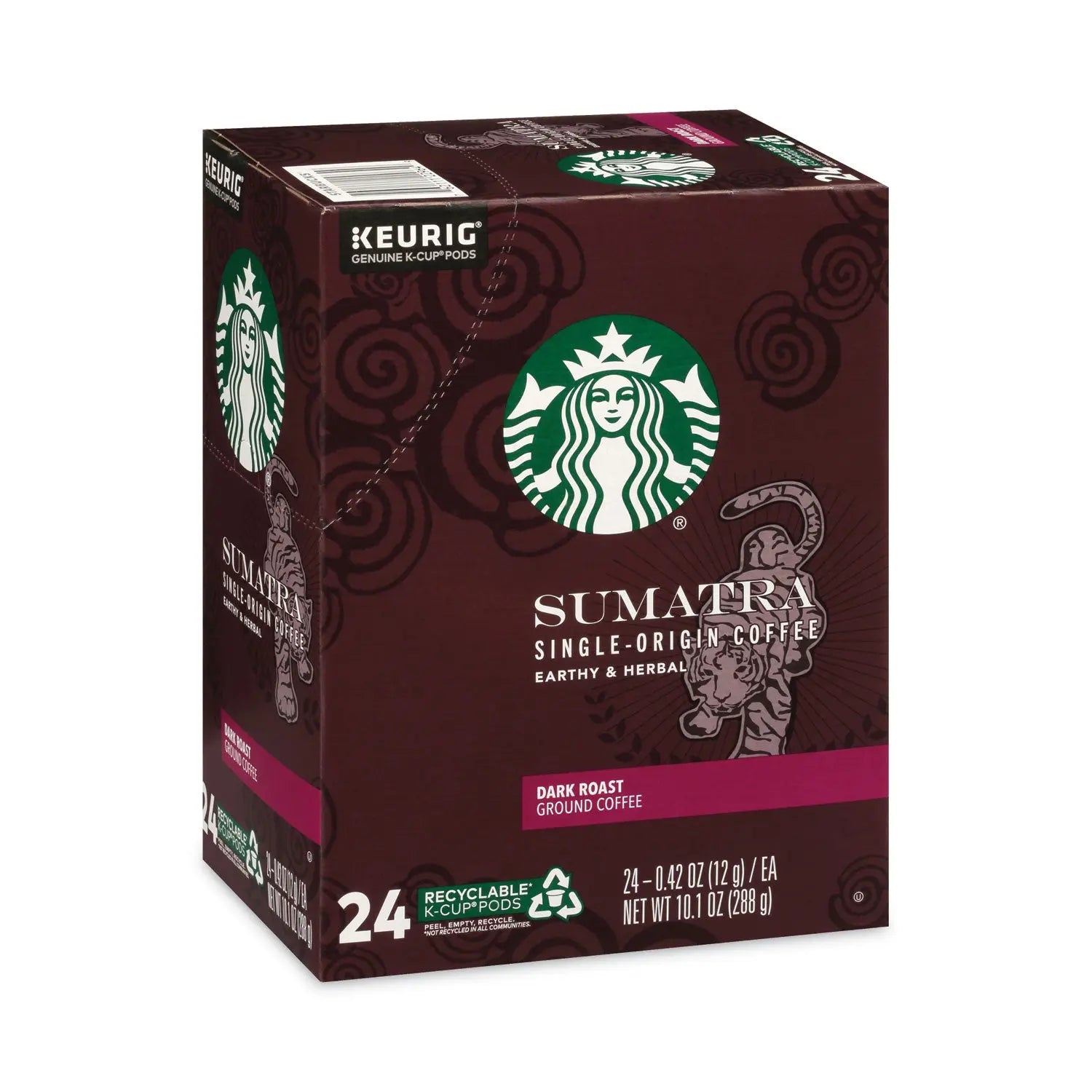 Sumatra Coffee K-Cups, Sumatra, 0.4 oz K-Cup, 24/Box Starbucks® Flipcost