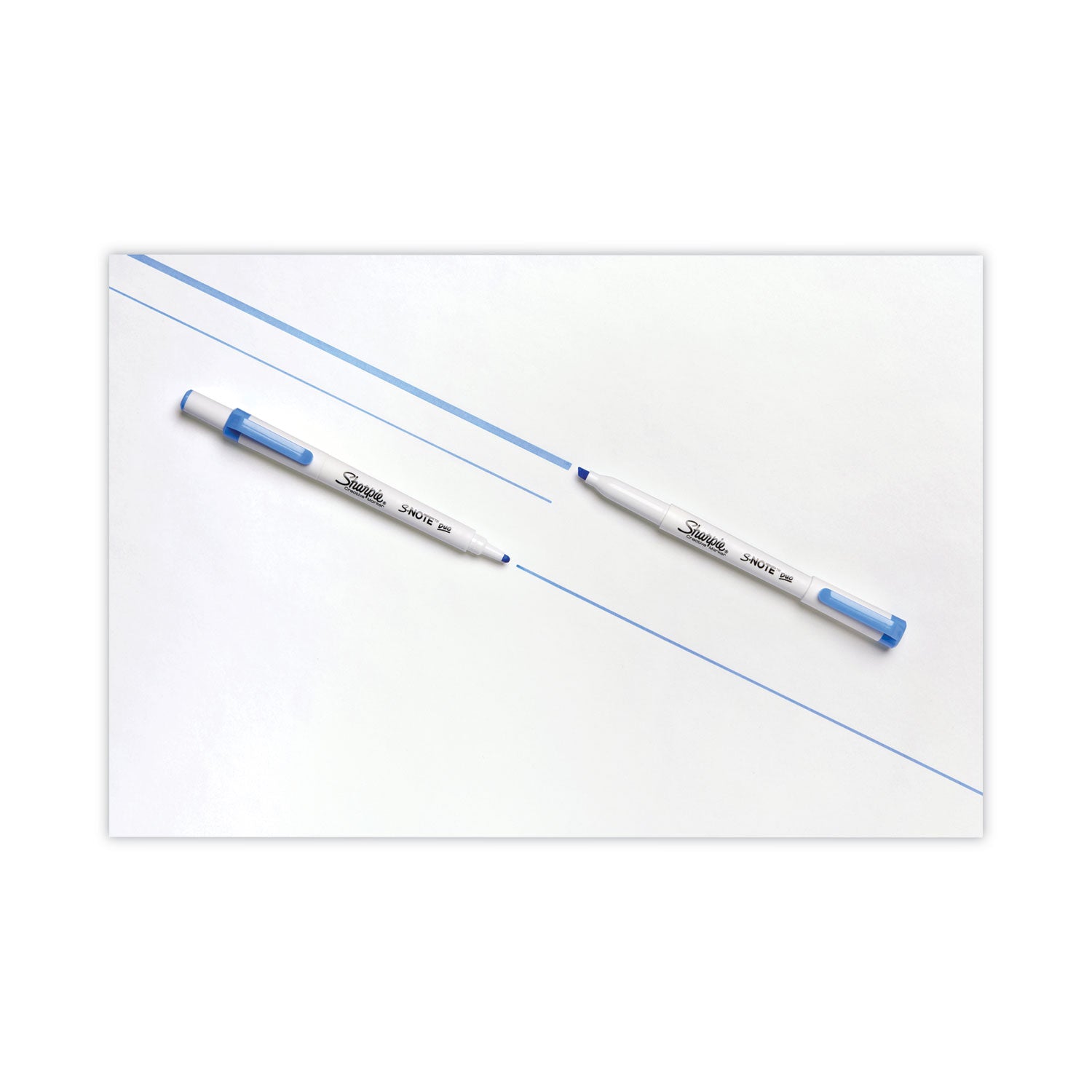 Sharpie® S-Note Creative Markers, Assorted Ink Colors, Bullet/Chisel Tip, White Barrel, 8/Pack