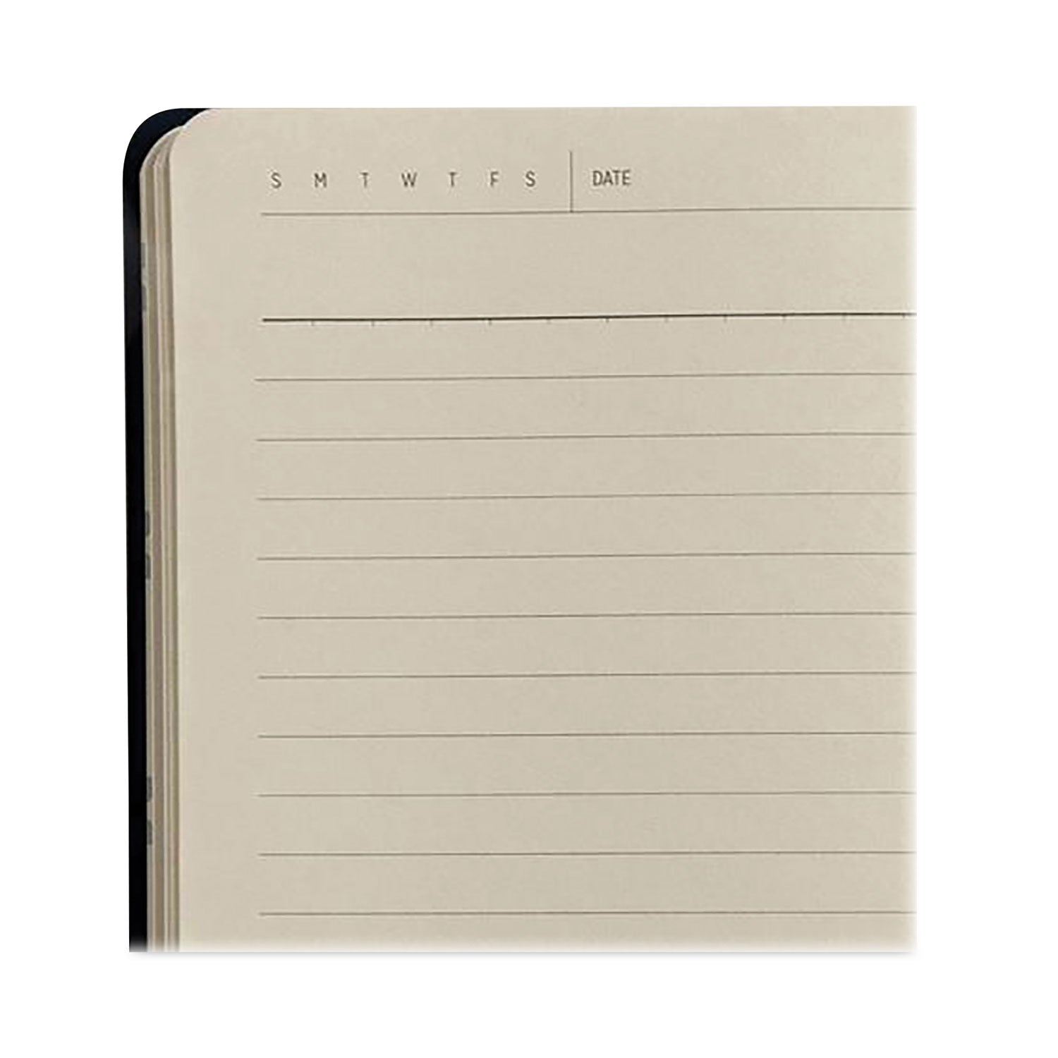 Denik Vegan-Suede Layflat Hardbound Journal, Evelyn's Floral Bouquet, College Rule, Dark Blue/Multicolor Cover, (72) 8 x 5.5 Sheets