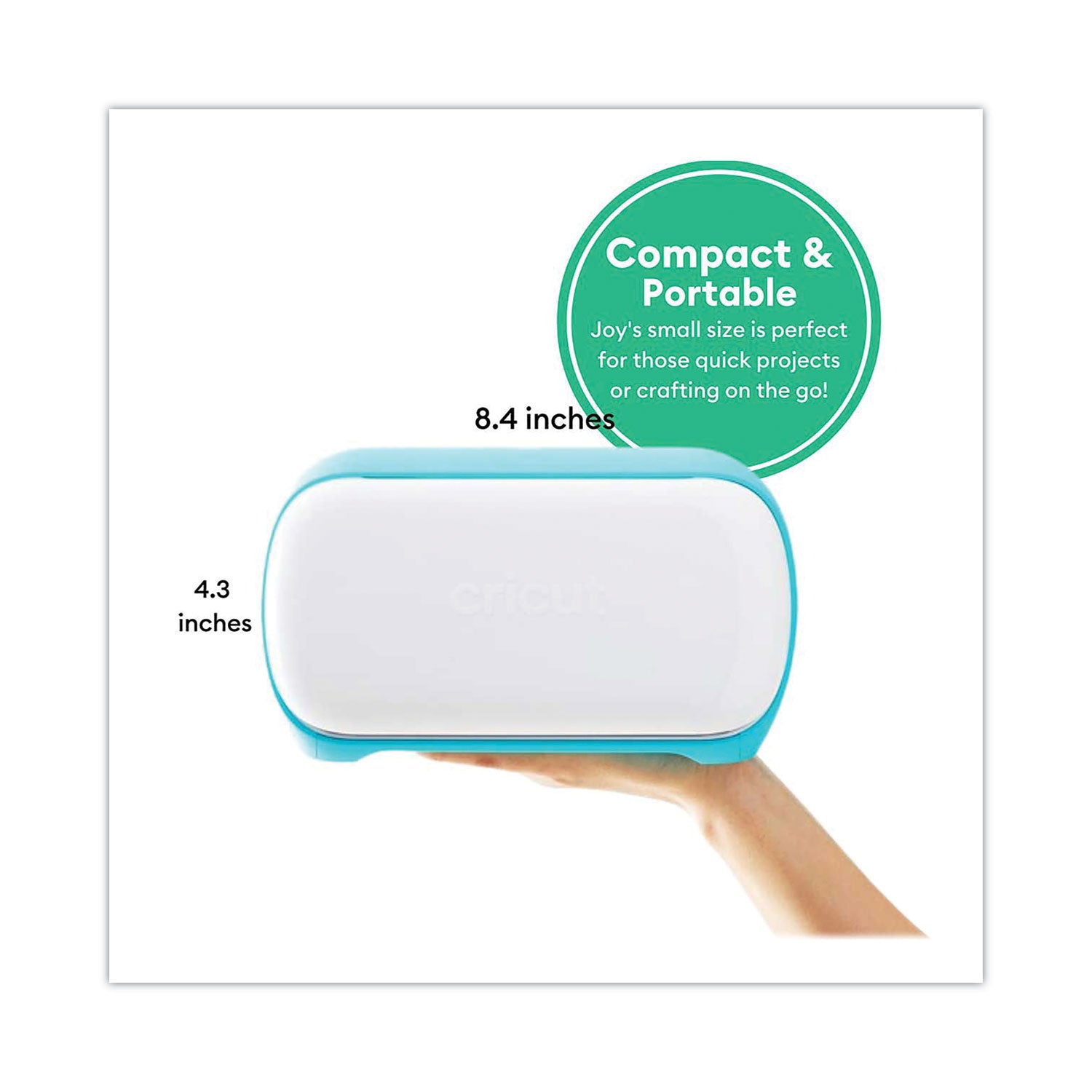 Cricut® Joy Die Cutting Machine, 4.5 x 6.5, Teal/White