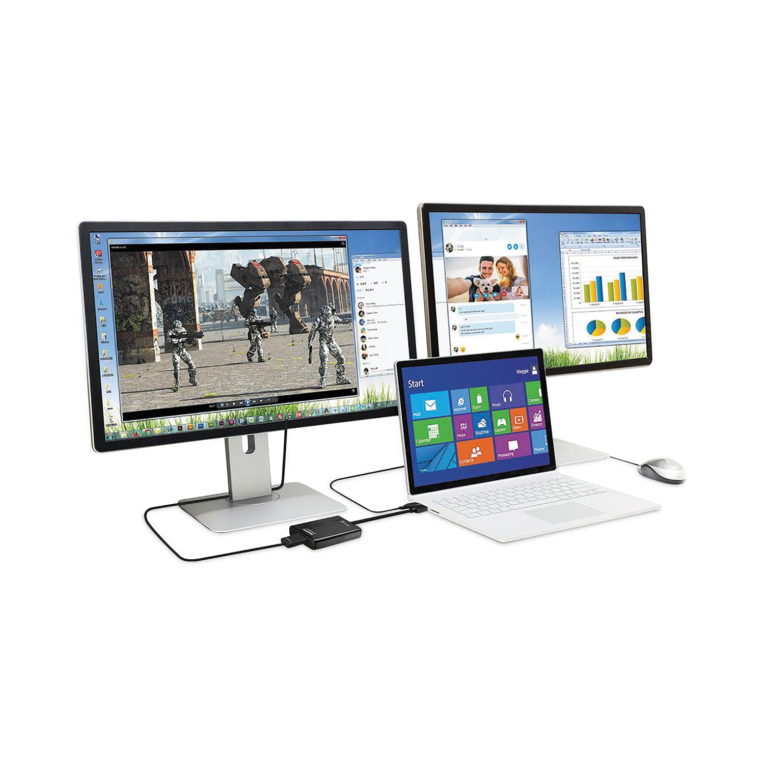 j5create® USB to HDMI/DVI Adapter, 7.87", Black