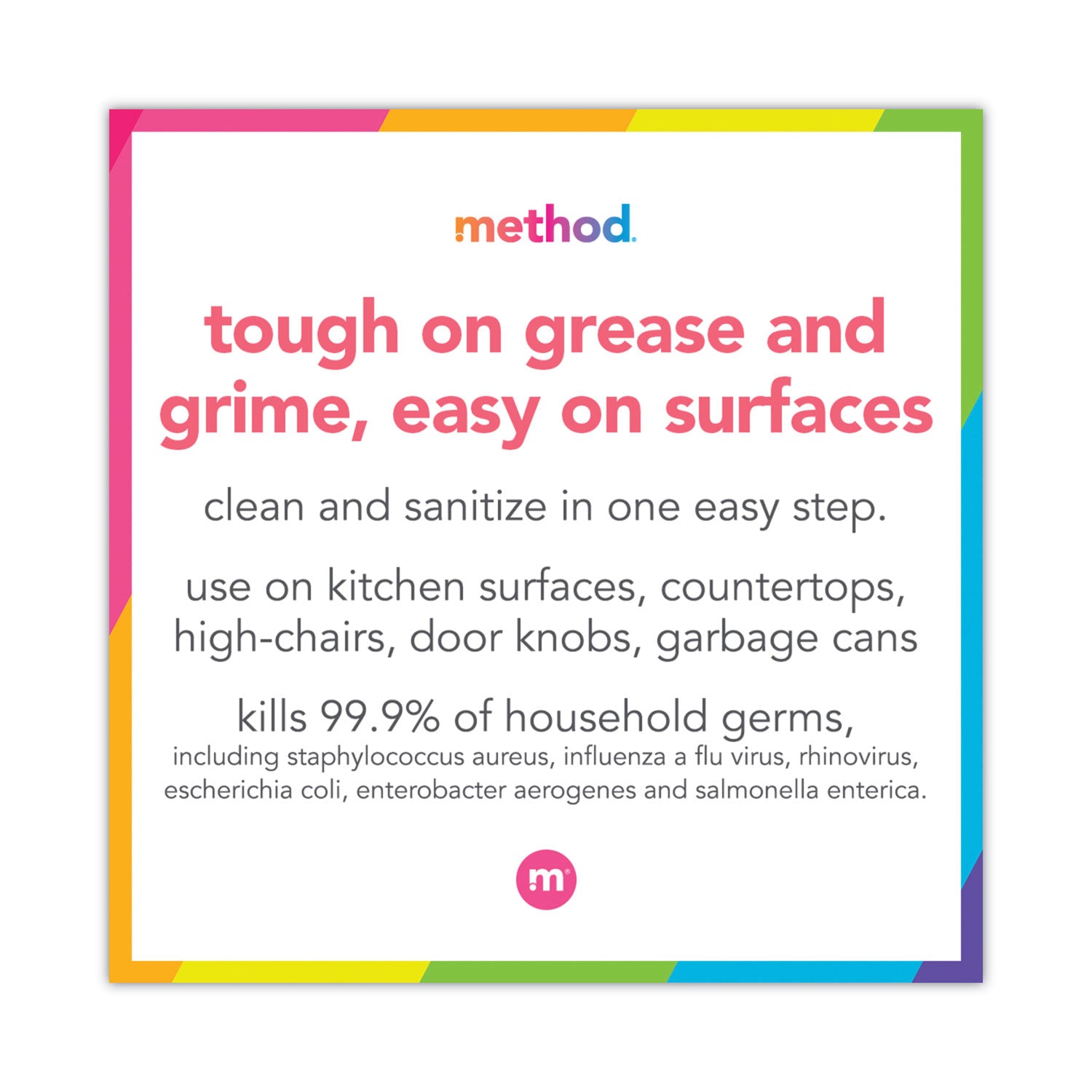 Method® Antibac All-Purpose Cleaner, Wildflower, 28 Oz Spray Bottle
