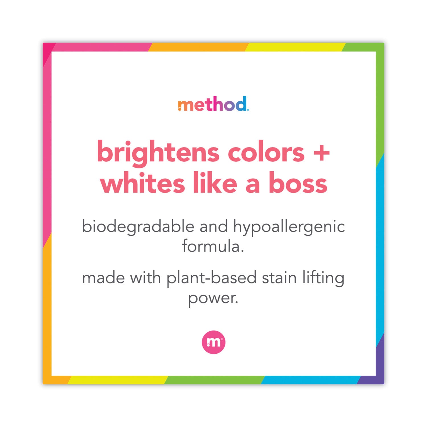 Method® 4x Concentrated Laundry Detergent, Beach Sage, 53.5 Oz Bottle, 4/carton