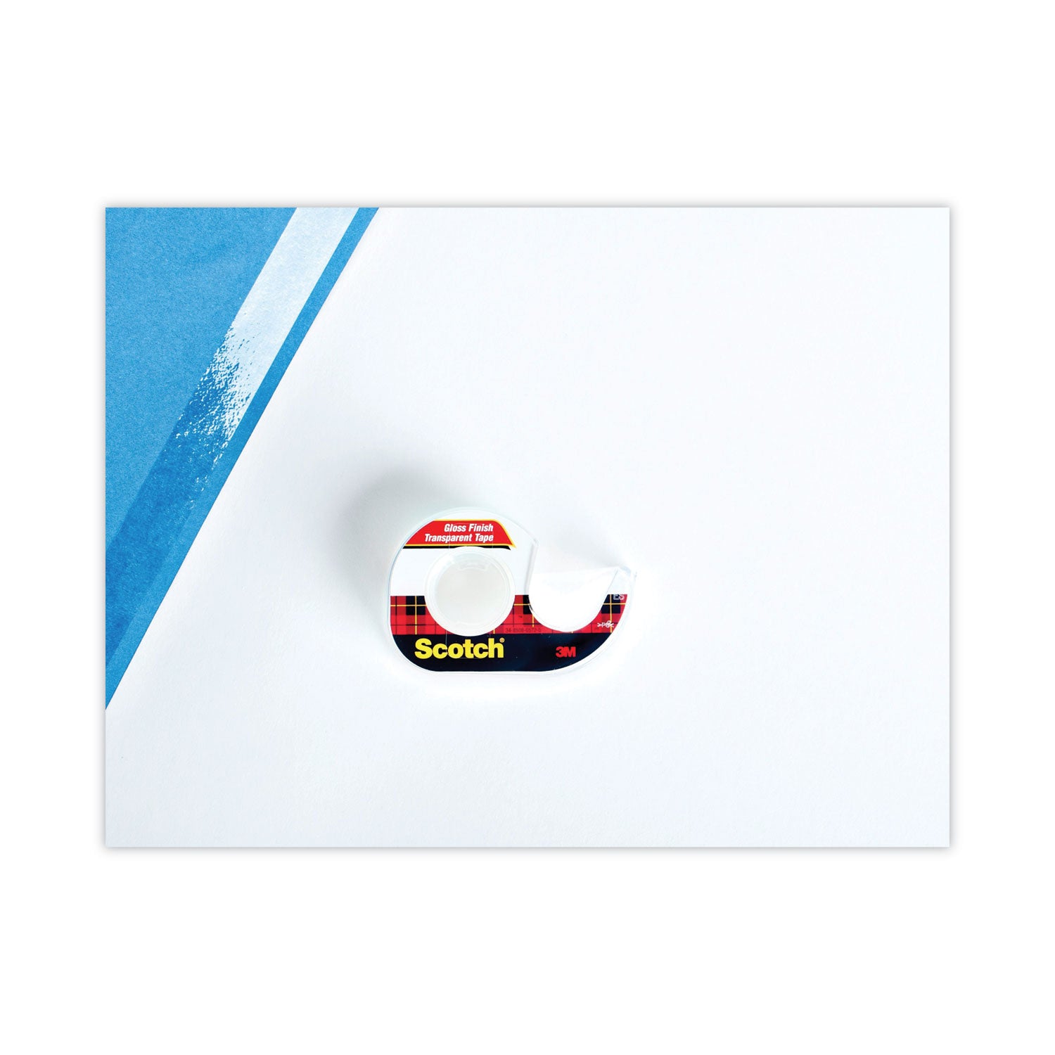 Scotch® Transparent Tape In Handheld Dispenser, 1" Core, 0.5" X 37.5 Ft, Transparent