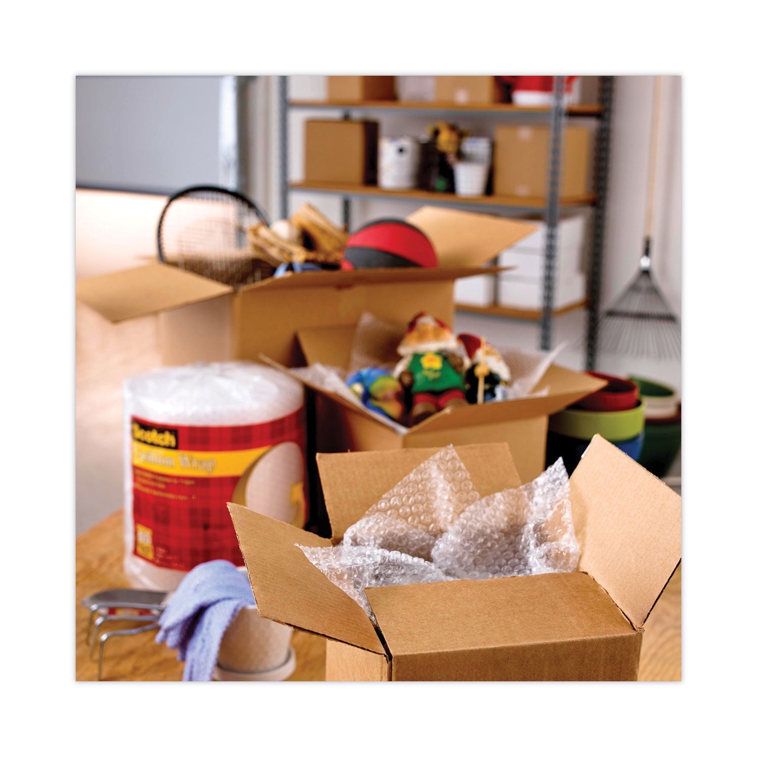 Scotch® Storage Tape With Dispenser, 3" Core, 1.88" X 38.2 Yds, Clear, 4/pack