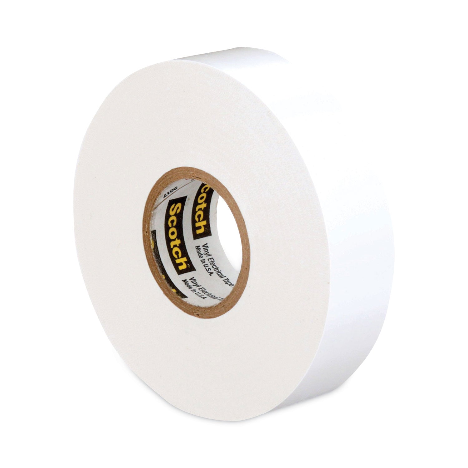 3M™ Scotch 35 Vinyl Electrical Color Coding Tape, 3" Core, 0.75" X 66 Ft, White