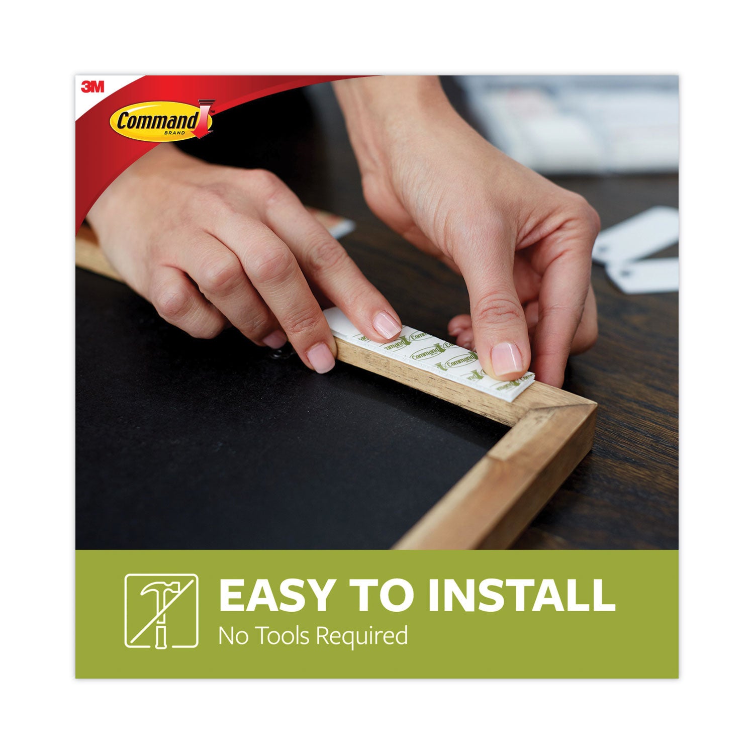 Command™ Picture Hanging Strips, Value Pack, Removable, (8) Large 0.63 X 3.63 Pairs, (4) Medium 0.5 X 2.75 Pairs, White