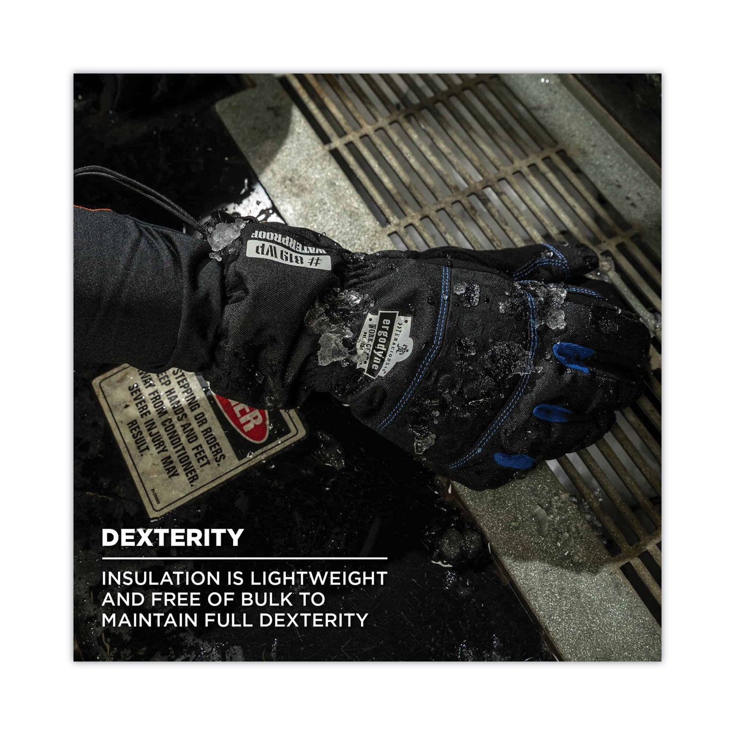 ergodyne® ProFlex 819WP Extreme Thermal WP Gloves, Black, X-Large, Pair