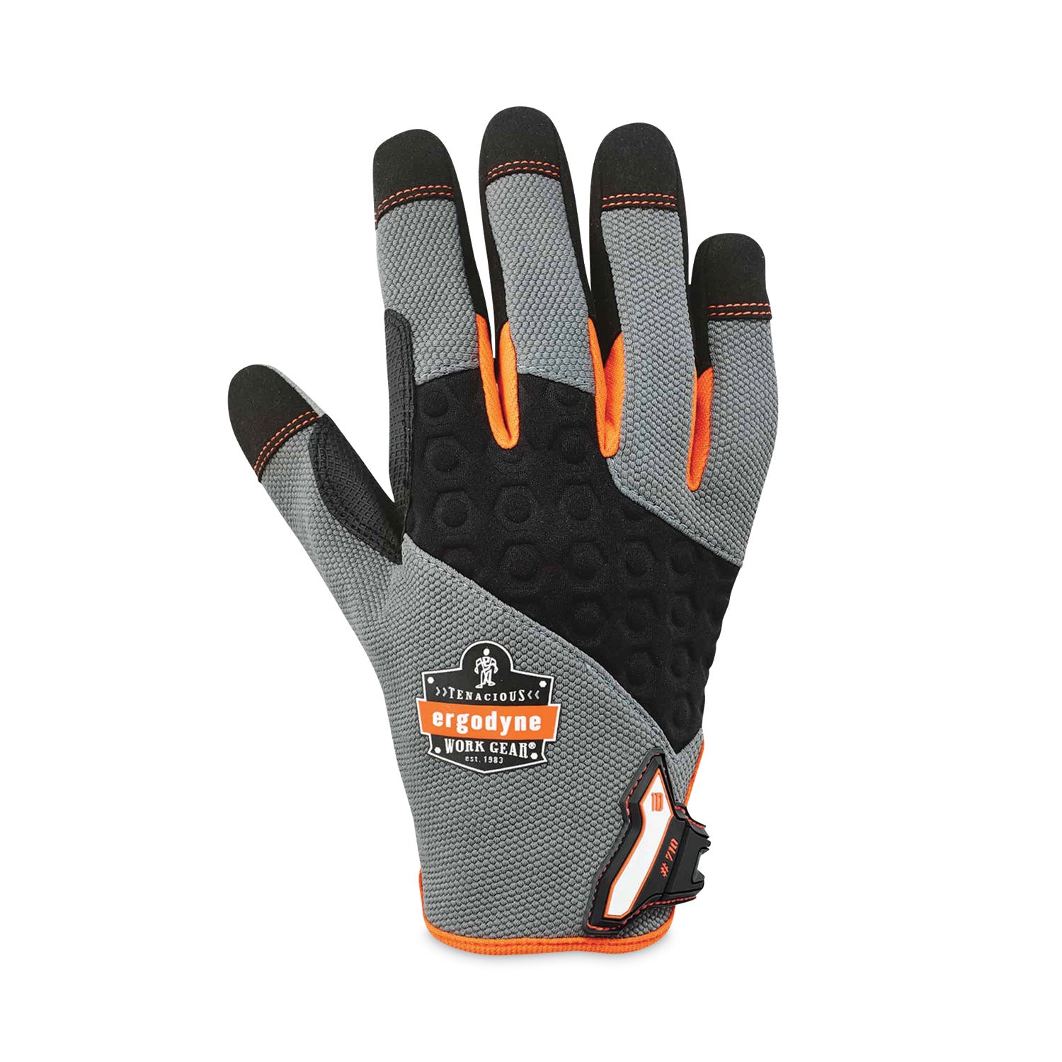 Ergodyne® ProFlex 710 Heavy-Duty Mechanics Gloves, Gray, 2X-Large, Pair