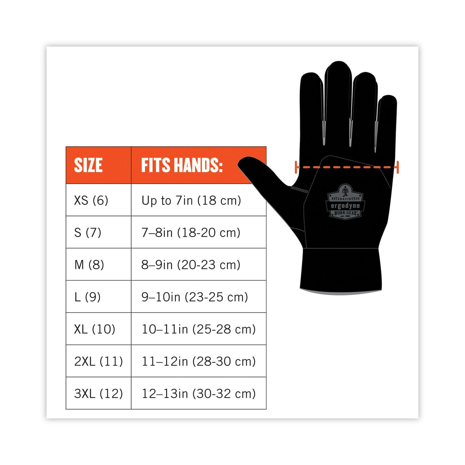 ergodyne® ProFlex 812CR6 ANSI A6 Utility and CR Gloves, Black, 2X-Large Pair