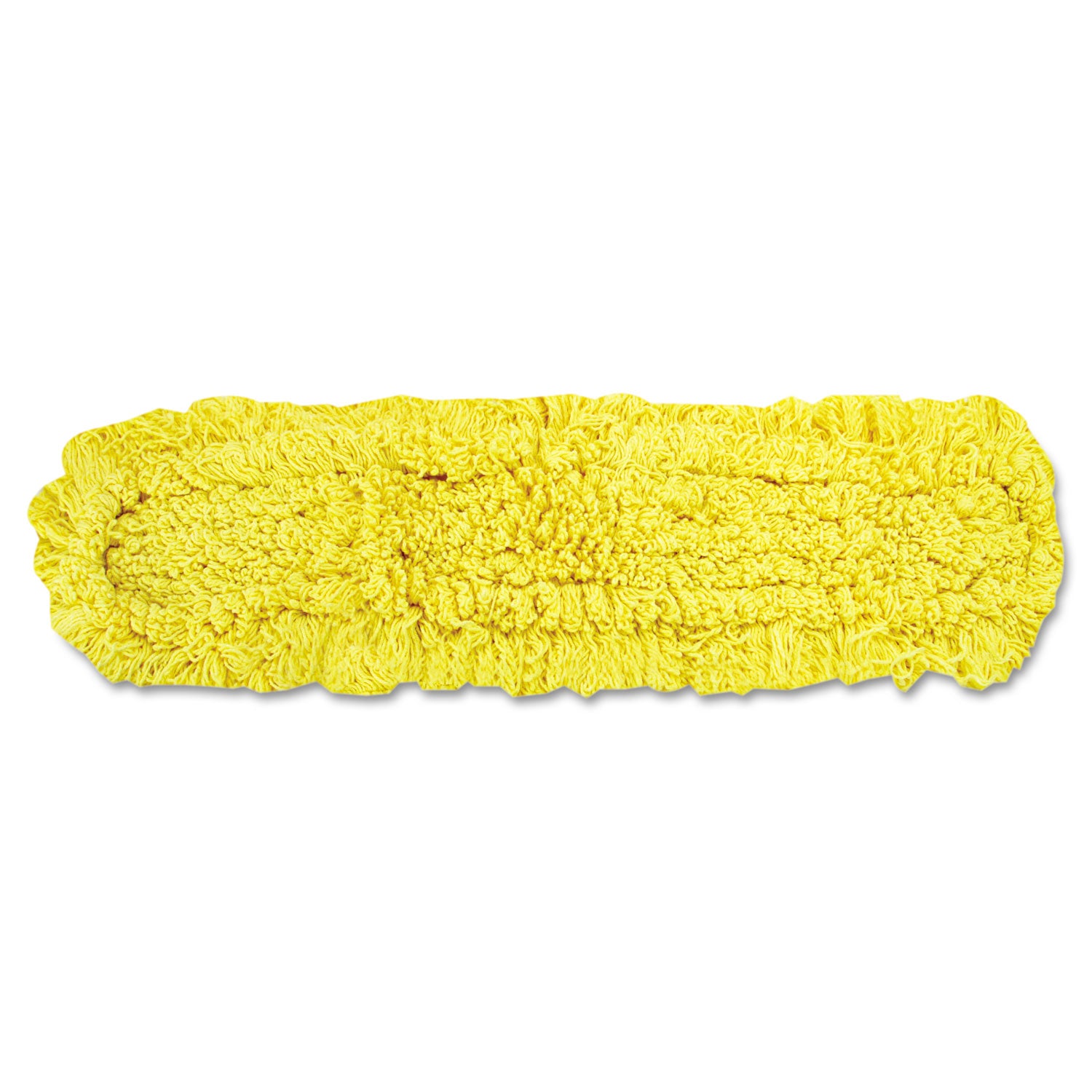 Rubbermaid® Commercial Trapper Commercial Dust Mop, Looped-End Launderable, 5" X 48", Yellow