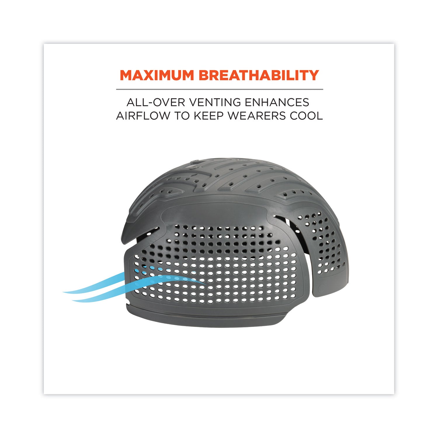 Ergodyne® Skullerz 8945F(x) Universal Bump Cap Insert - Extra Venting, Charcoal