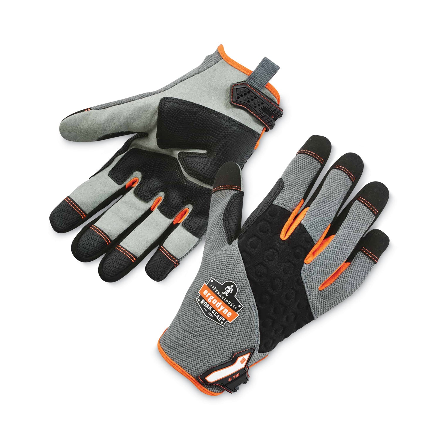 ProFlex 710 Heavy-Duty Mechanics Gloves, Gray, 2X-Large, Pair