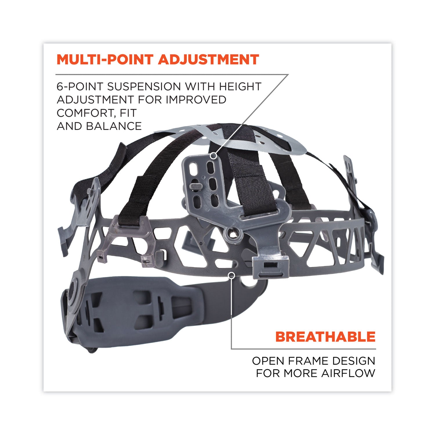 ergodyne® Skullerz 8974 Class E Safety Helmet, 6-Point Ratchet Suspension, White