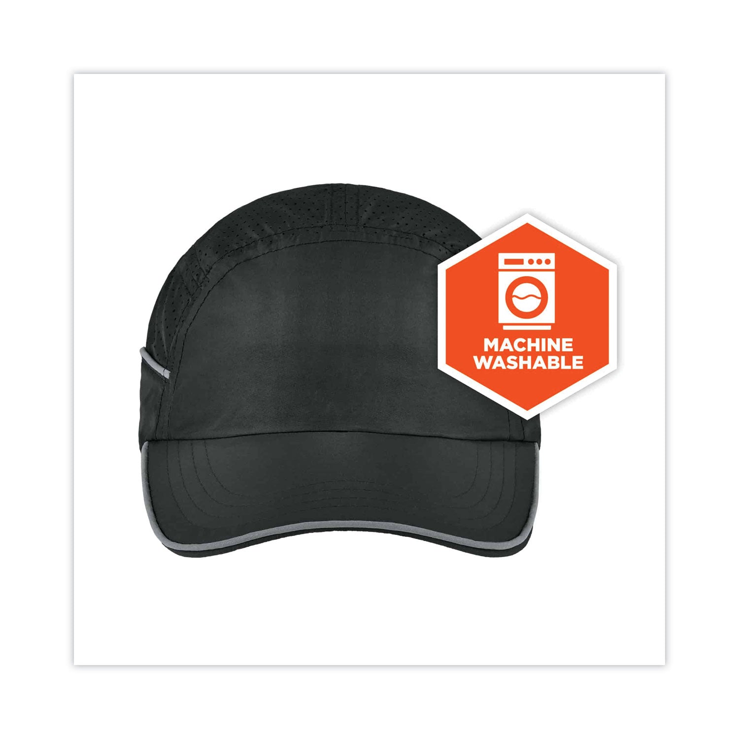 ergodyne® Skullerz 8955 Lightweight Bump Cap Hat, Long Brim, Black