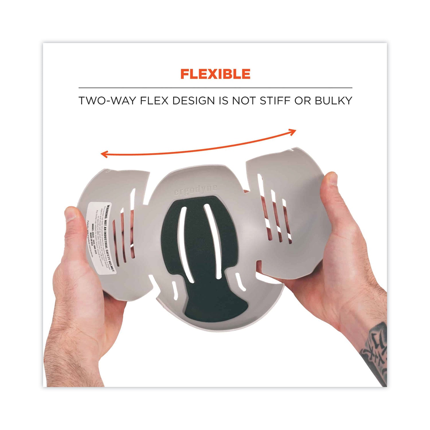 Ergodyne® Skullerz 8945 Universal Bump Cap Insert, Gray