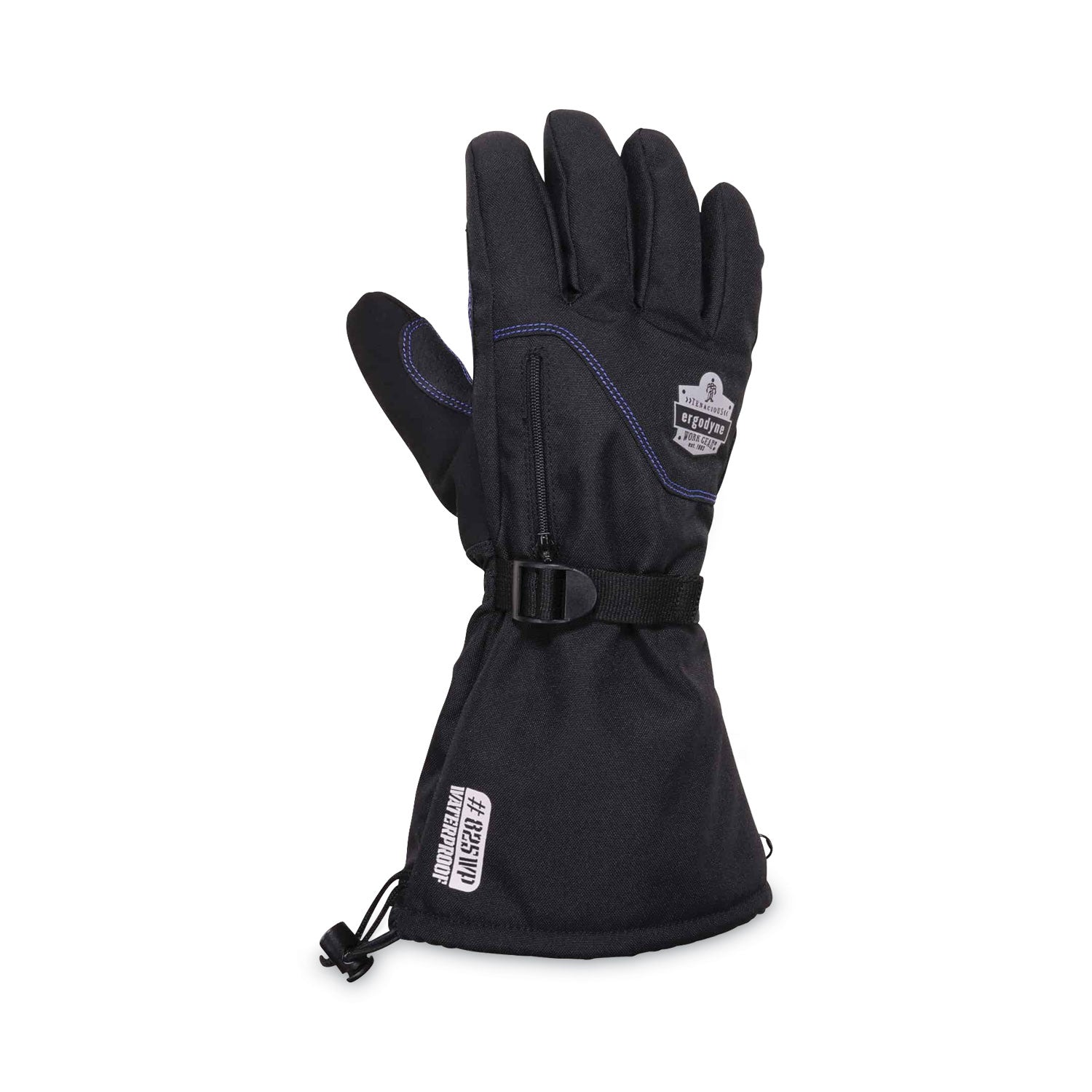 ergodyne® ProFlex 825WP Thermal Waterproof Winter Work Gloves, Black, Medium, Pair