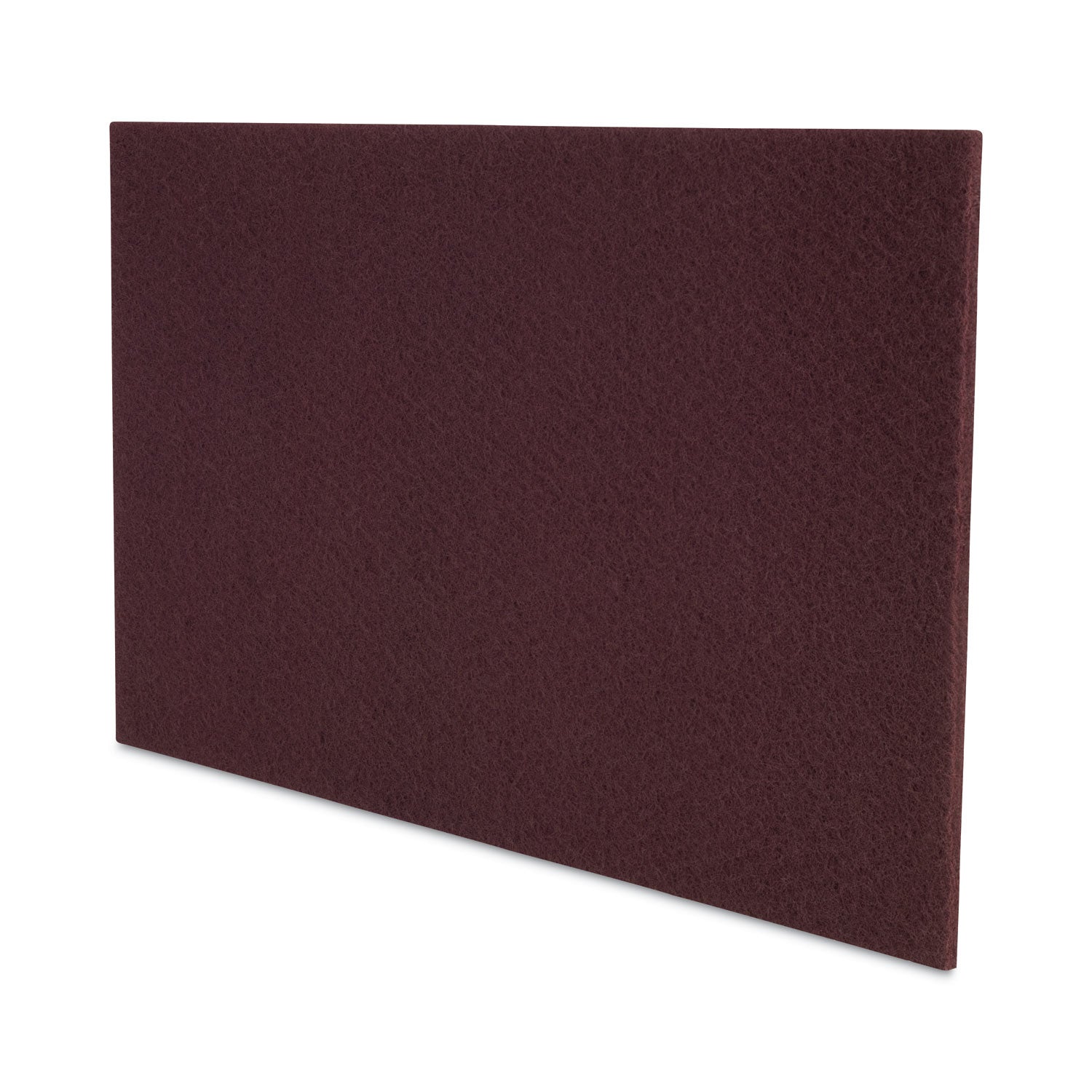 Boardwalk® Deep Scrub Pads, 28 x 14, Maroon, 10/Carton