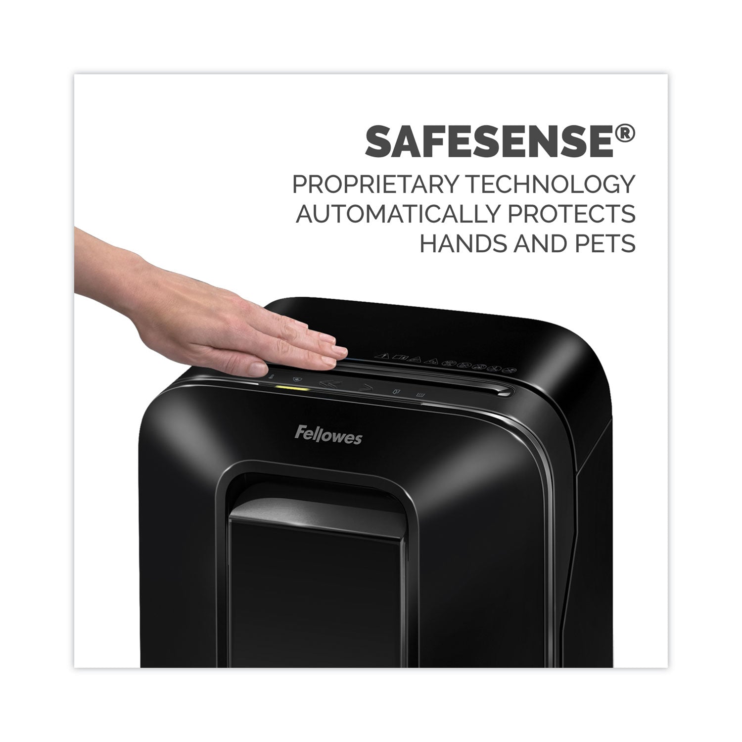 Fellowes® Powershred LX200 Micro-Cut Shredder, 12 Manual Sheet Capacity, Black