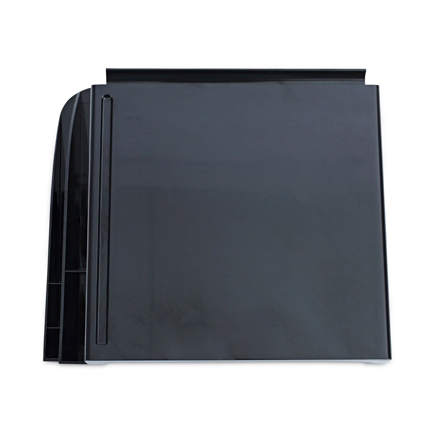 Universal® Recycled Telephone Stand And Message Center, 12.25 X 10.5 X 5.25, Black