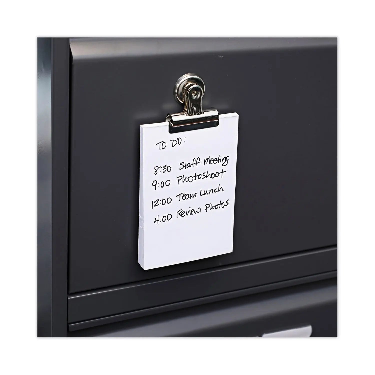 Bulldog Magnetic Clips, Medium, Nickel, 12/Pack Universal® Flipcost