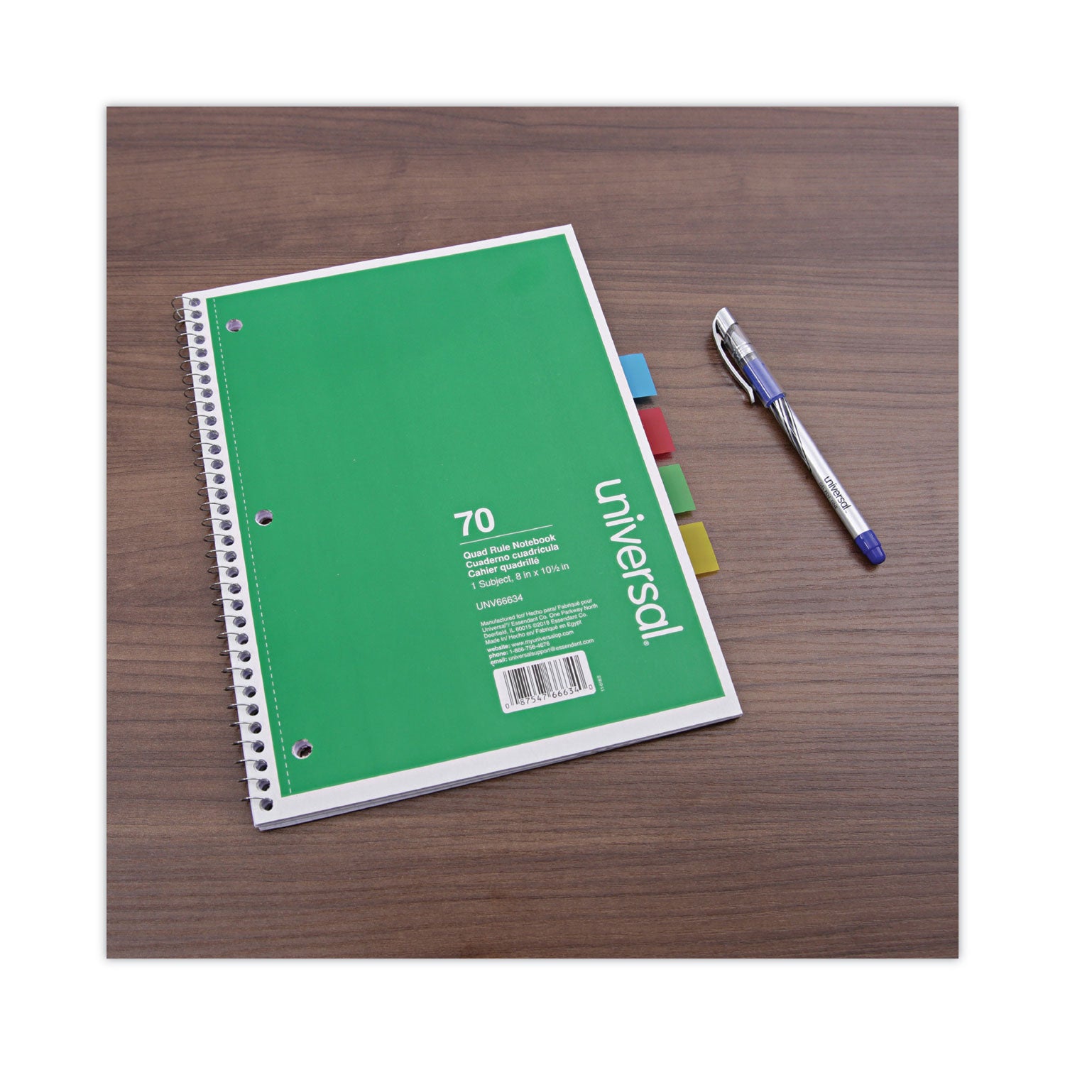 Universal® Page Flags, Blue, 50 Flags/dispenser, 2 Dispensers/pack