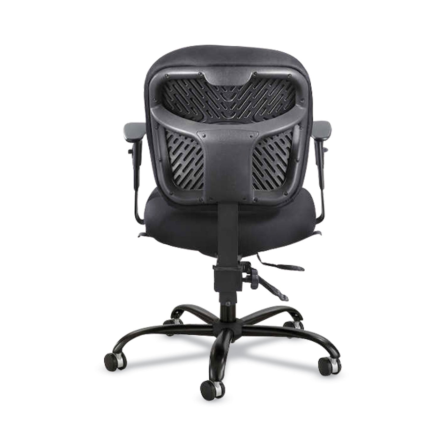 Safco® Alday Intensive-Use Chair, Supports Up To 500 Lb, 17.5" To 20" Seat Height, Black