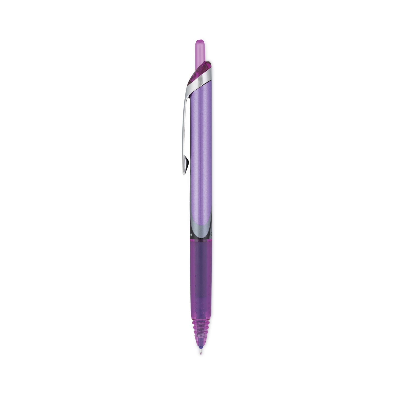Pilot® Precise V7RT Rollerball Pen, Retractable, Fine 0.7 mm, Purple Ink, Purple Barrel