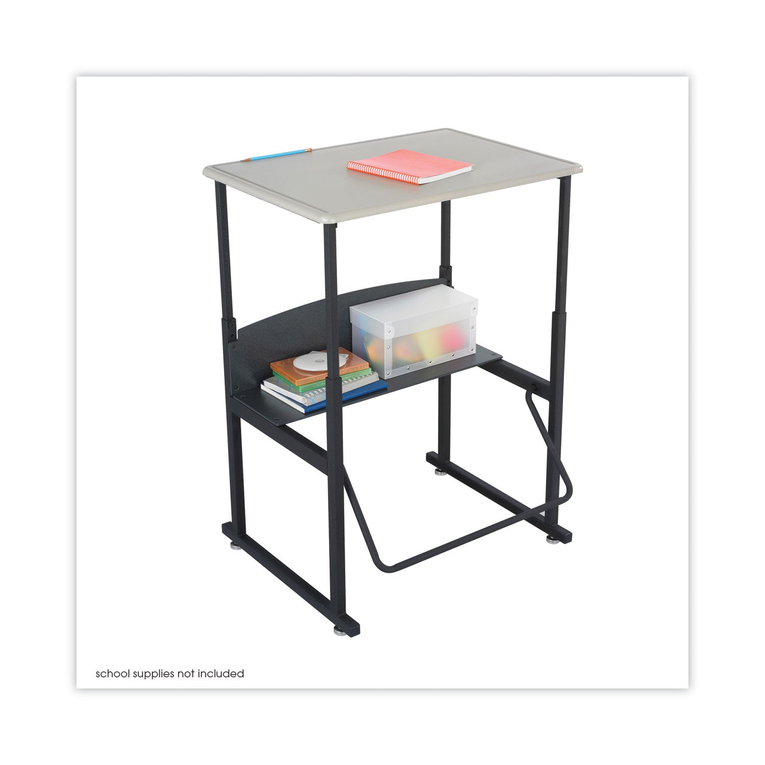 Safco® Alphabetter Desks, 28" X 20" X 26" To 42", Beige