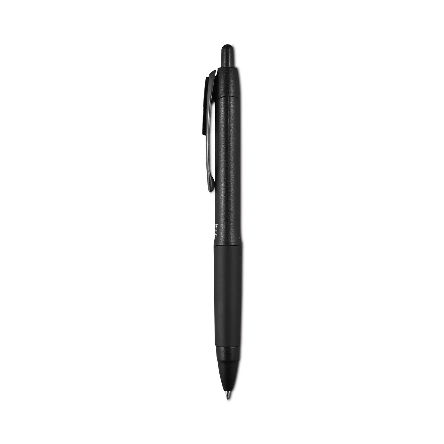 uniball® 207 Plus+ Gel Pen, Retractable, Medium 0.7 mm, Blue Ink, Black Barrel, Dozen