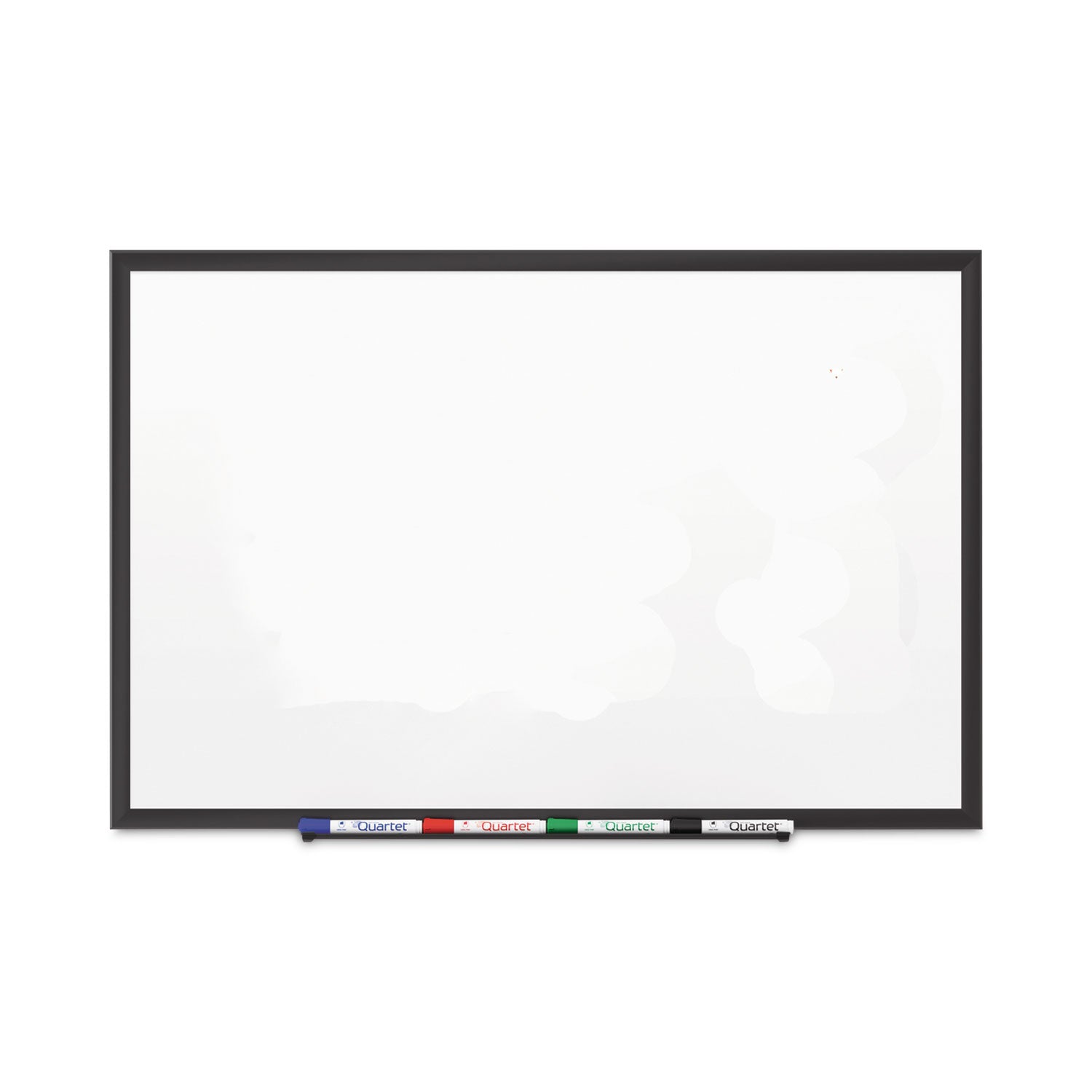 Quartet® Classic Series Porcelain Magnetic Dry Erase Board, 72" x 48", White Surface, Black Aluminum Frame