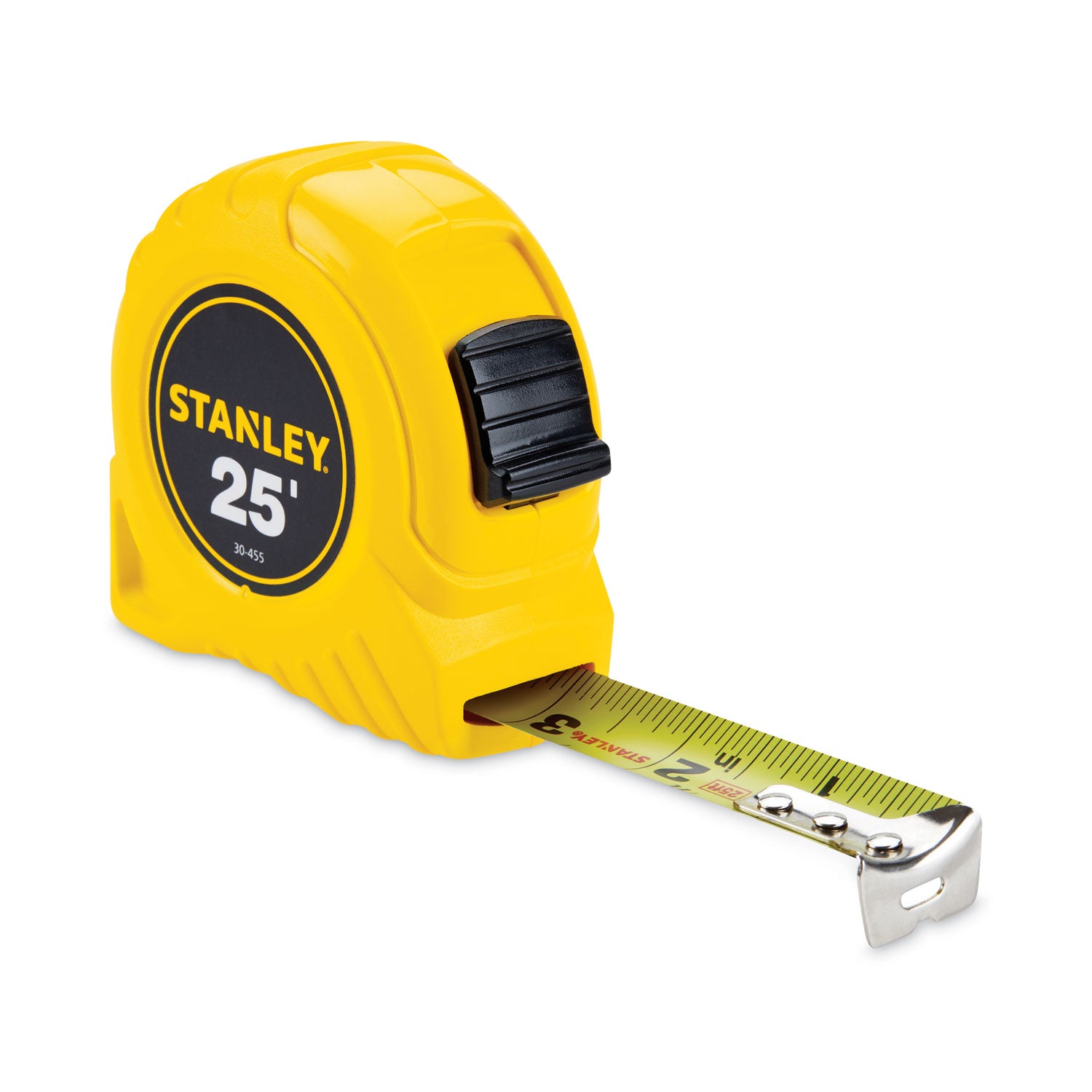 Stanley Bostitch® Power Return Tape Measure, Plastic Case, 1" x 2 5ft, Yellow