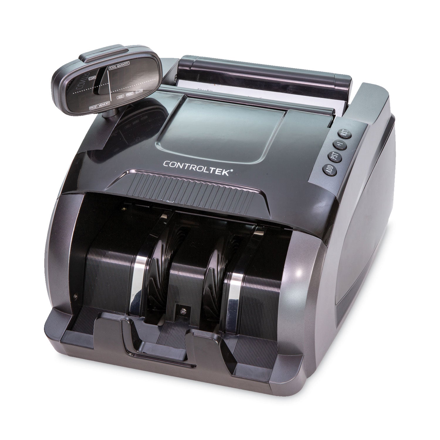 CONTROLTEK® Bill Counter, 1,080 Bills/min, 11 x 10 x 6.8, Gray