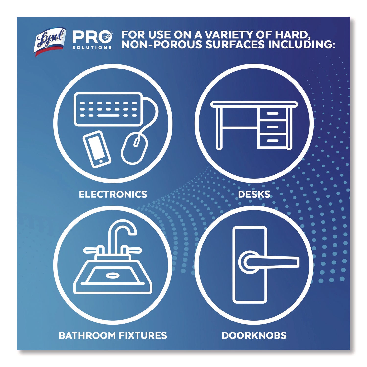 LYSOL® Brand Disinfecting Wipes, 1-Ply, 7 x 7.25, Crisp Linen, White, 80 Wipes/Canister, 6 Canisters/Carton