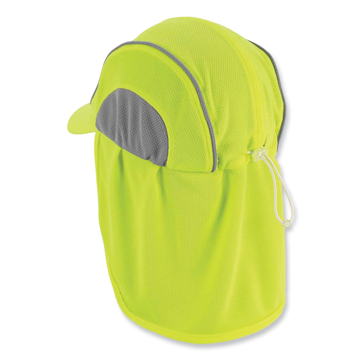 ergodyne® Chill-Its 6650 High-Performance Hat Plus Neck Shade, Polyester, One Size Fits Most, Lime