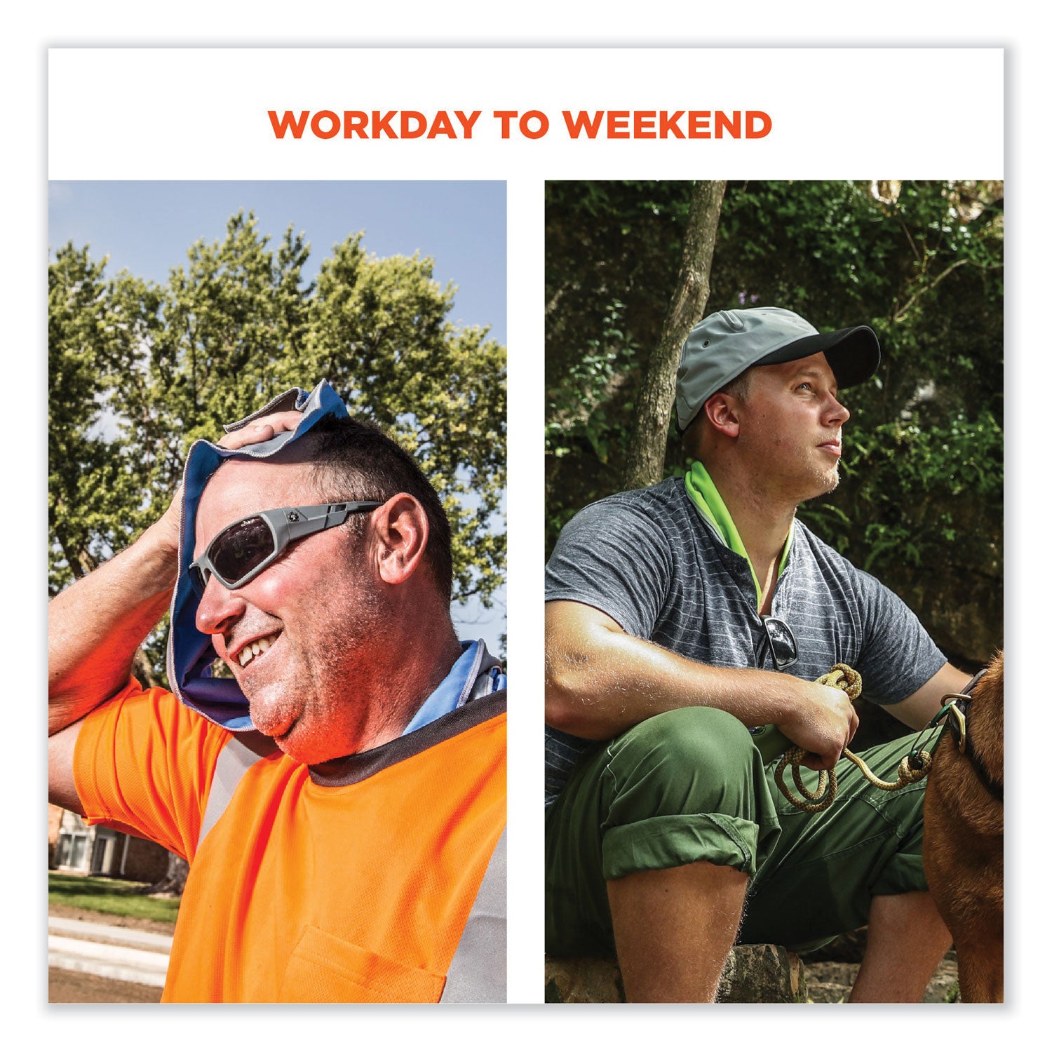 ergodyne® Chill-Its 6602MF Evaporative Microfiber Cooling Towel, 40.9 x 9.8, One Size Fits Most, Microfiber, Lime