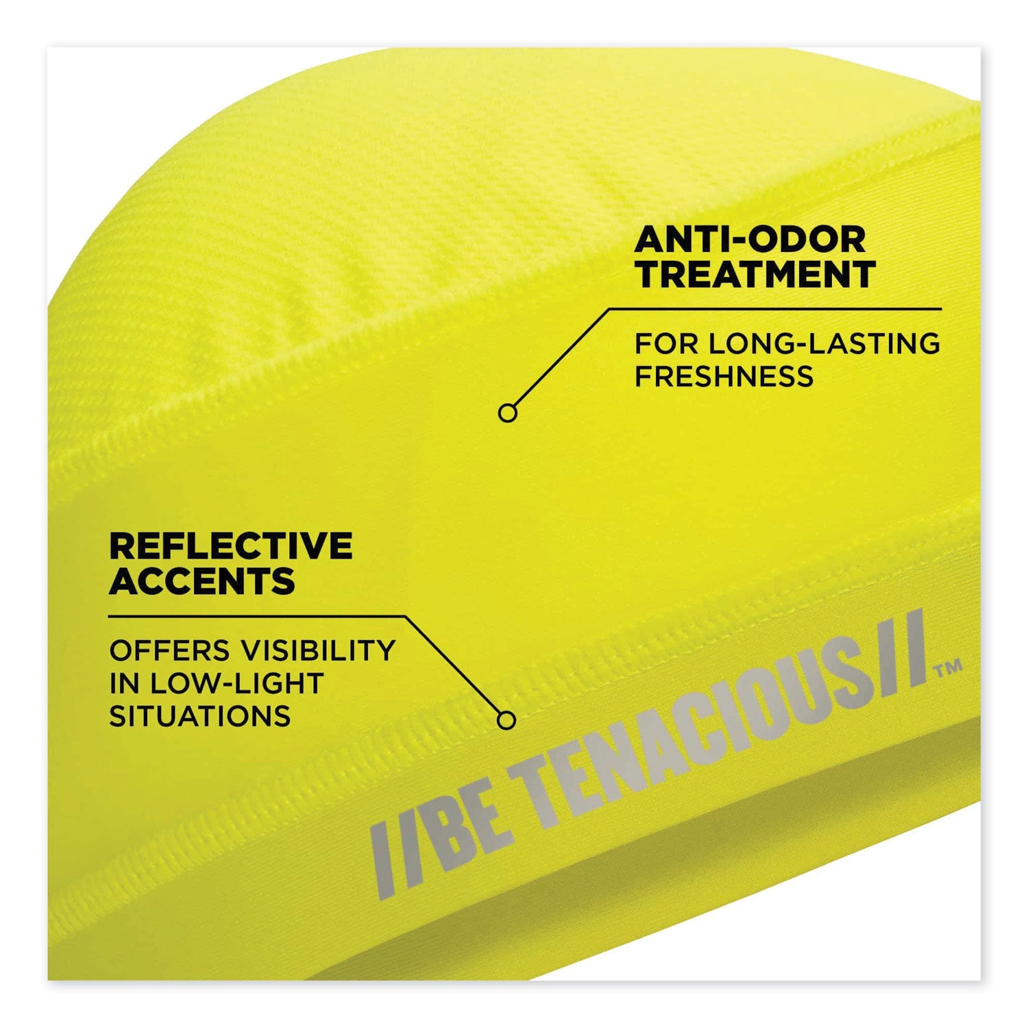 ergodyne® Chill-Its 6632 Performance Knit Cooling Skull Cap, Polyester/Spandex, One Size Fits Most, Lime