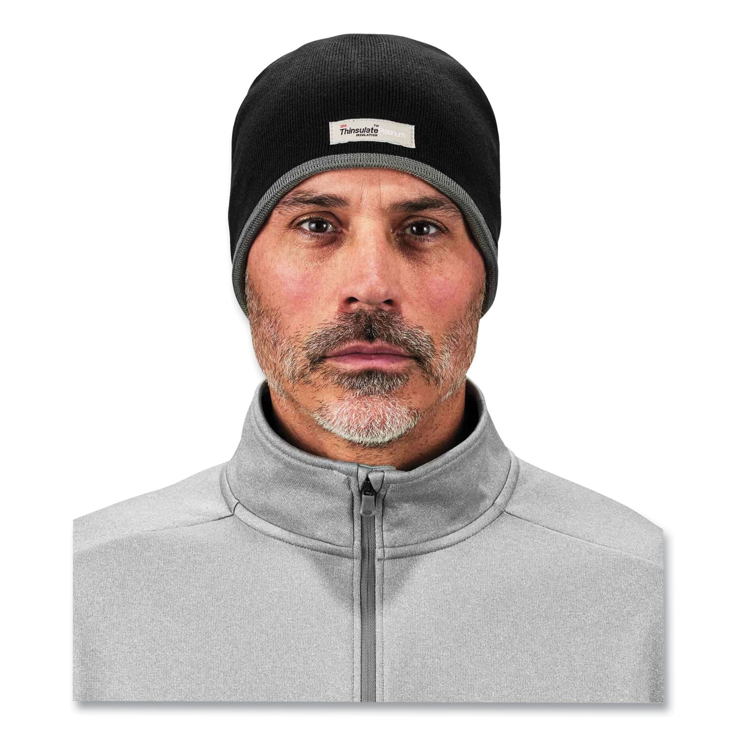 ergodyne® N-Ferno 6818 Knit Winter Hat Fleece Lined, One Size Fits Most, Black