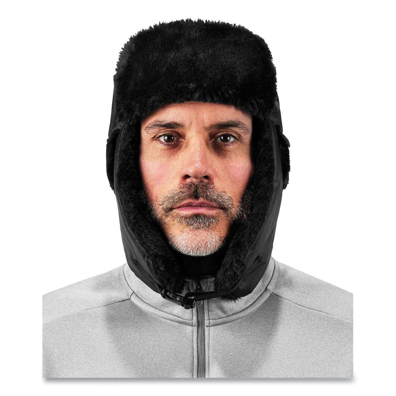 ergodyne® N-Ferno 6802 Classic Trapper Hat, Large/X-Large, Black