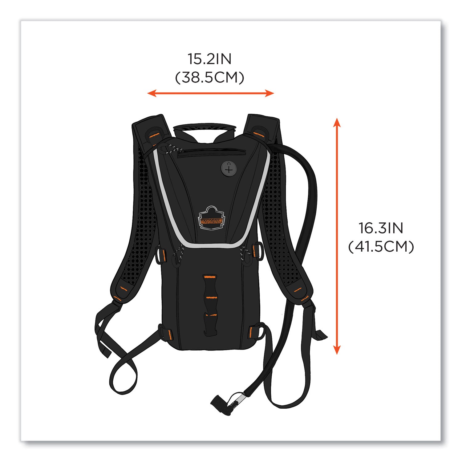 ergodyne® Chill-Its 5156 Low Profile Hydration Pack, 3 L, Black