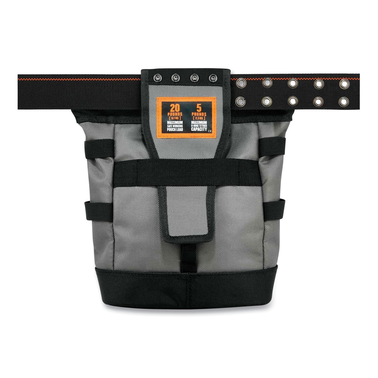 ergodyne® Arsenal 5517 Premium Topped Tool Pouch with Zipper, 6 x 10 x 11.5, Polyester, Black